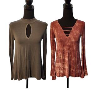 American Eagle Outfitters Soft and Sexy Long Sleeve Tees XS